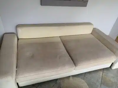 Upholstery couch before clean B