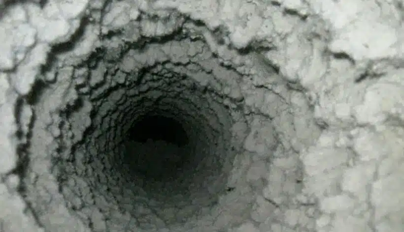 Filthy floor ducts harbouring dust and allergens