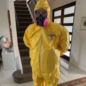 Squeaky Team in PPC Gear for Sewage or Black water removal