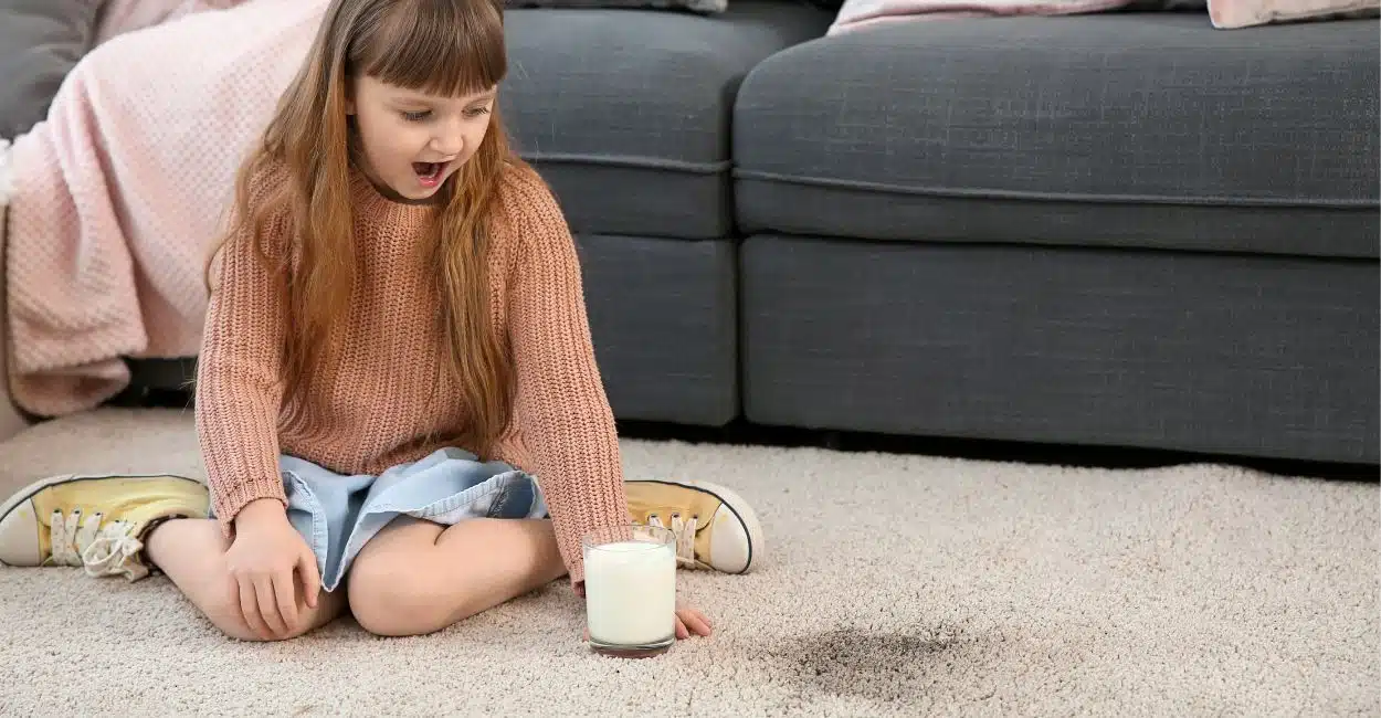 brown spots on carpet