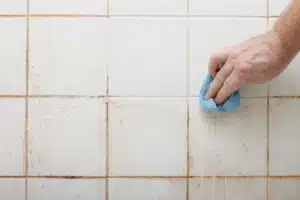 squeaky clean dirty tile before cleaning