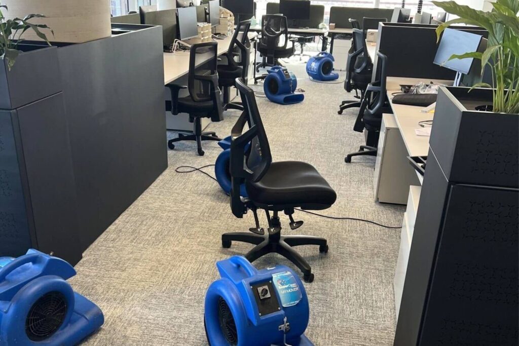 office water damage when meets emergency