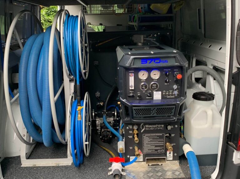 Sapphire Truck mount carpet cleaning and water extraction system