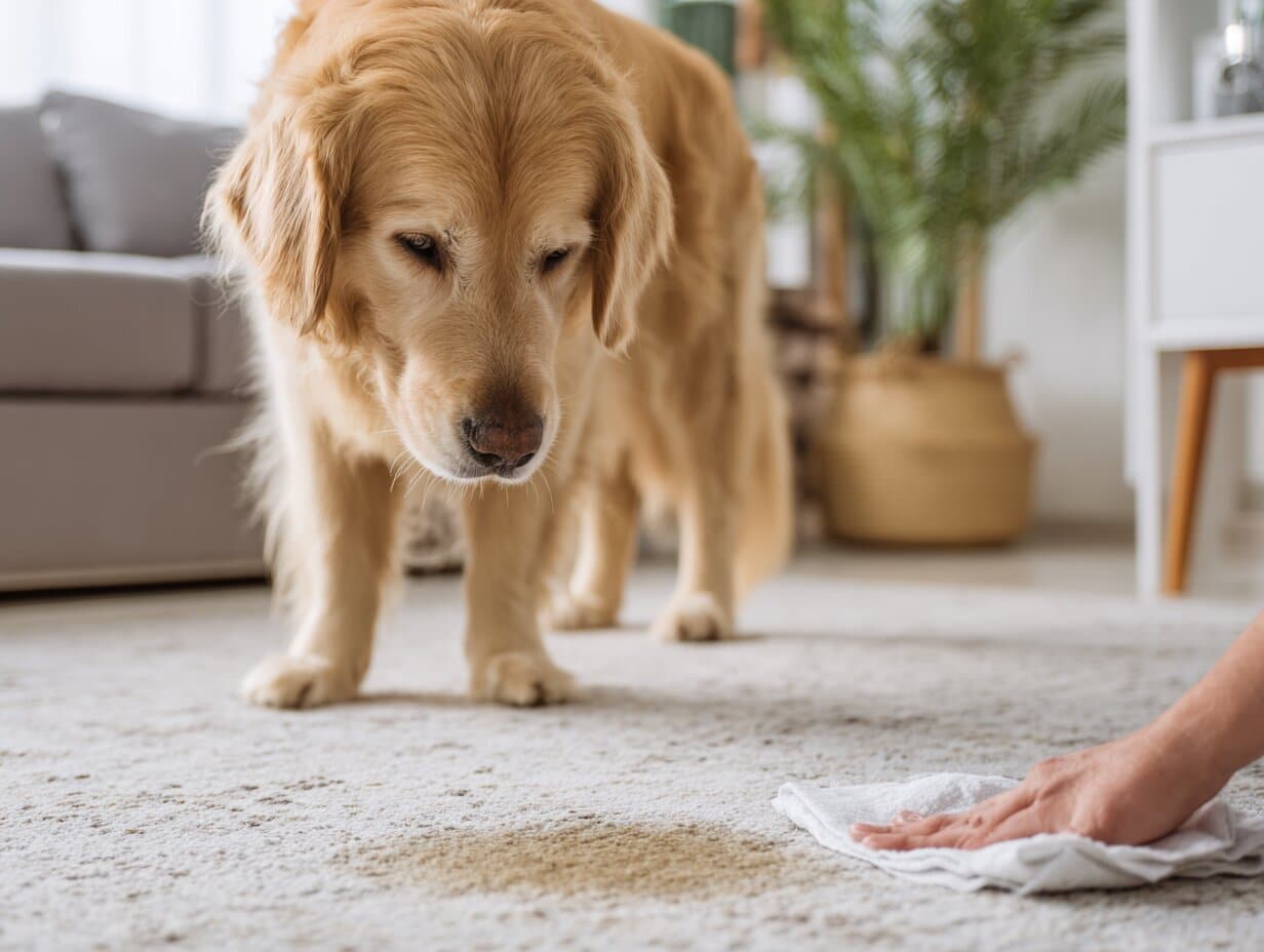 how do you clean dog urine out of carpet