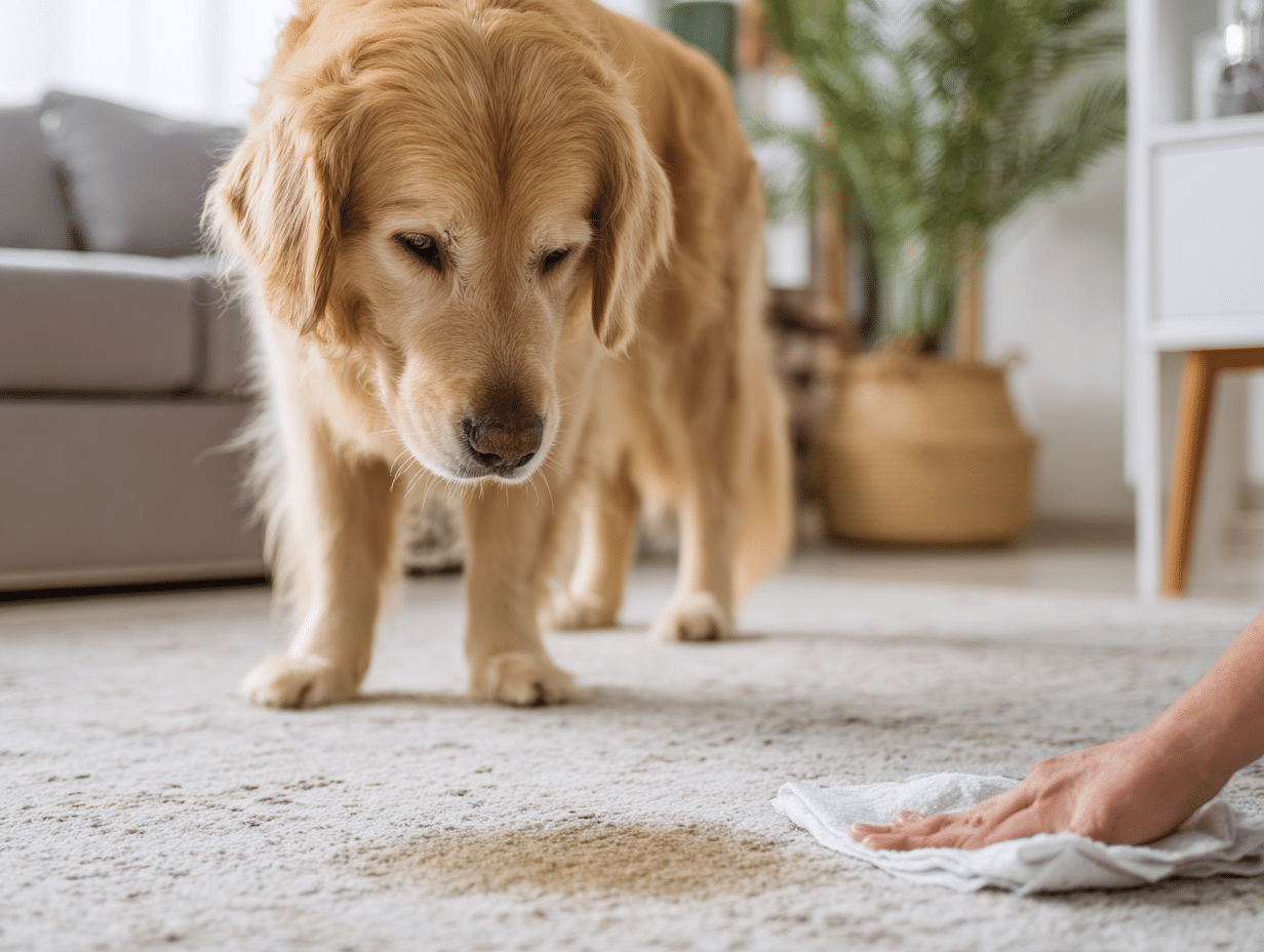 how do you clean dog urine out of carpet